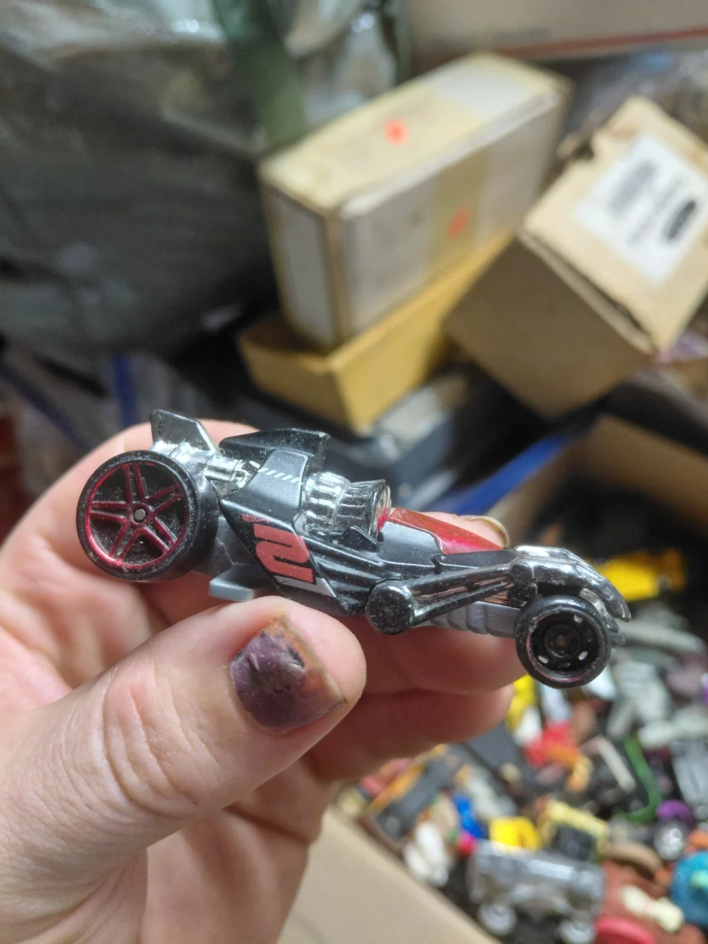 2019 Hot Wheels Tur-Bone Charged die-cast car from the Rod Squad series